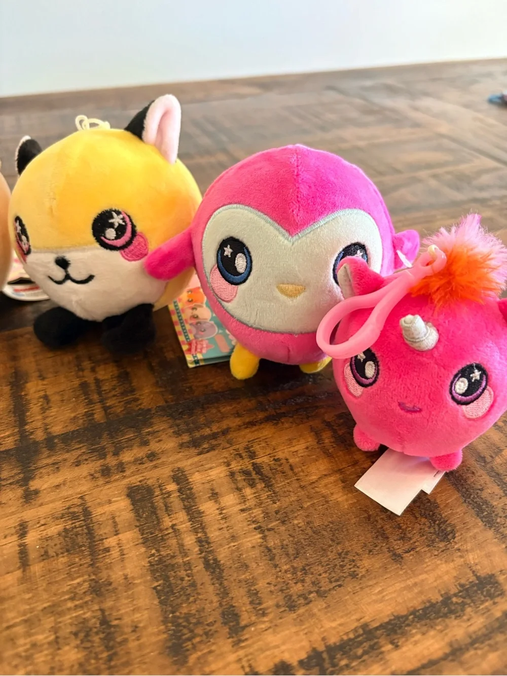 Squish animals Plush Round Small Pets - Assorted Purple, Cream, Yellow, Pink